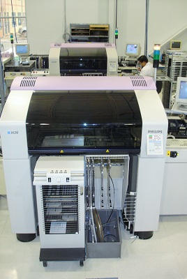 Picture of our Assembleon ACM pick and place machine